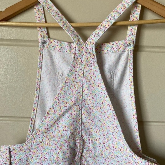 Ice Cream Sprinkles Overall Shorts - Picture 8 of 9
